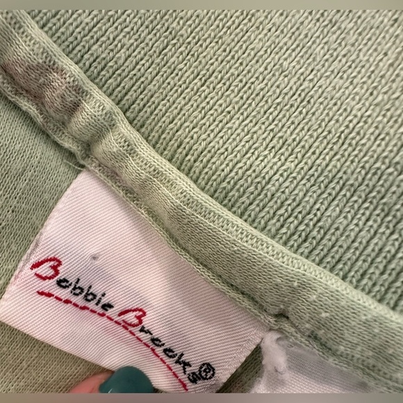 Bobbie Brooks 2 shirts blue and green floral collared vintage cotton tops SZ L - Picture 8 of 8